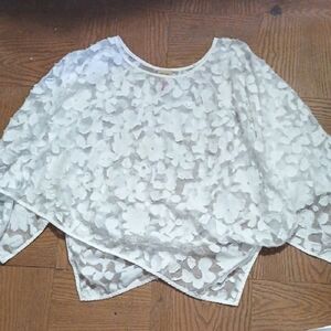 ANTHONY Womens One Size Fit All Semi Sheer Wide Sleeved Pullover Top